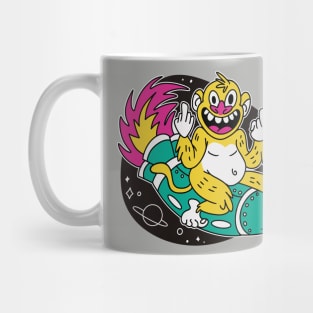 Monkey On Space Rocket Mug